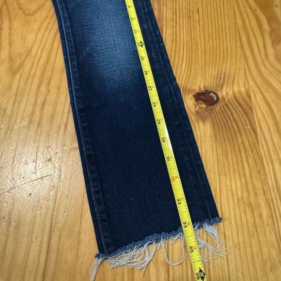 Imogene+Willie Virginia Dark Wash Raw Hem Straight Leg Jeans Women’s Size: 25 - Picture 4 of 12